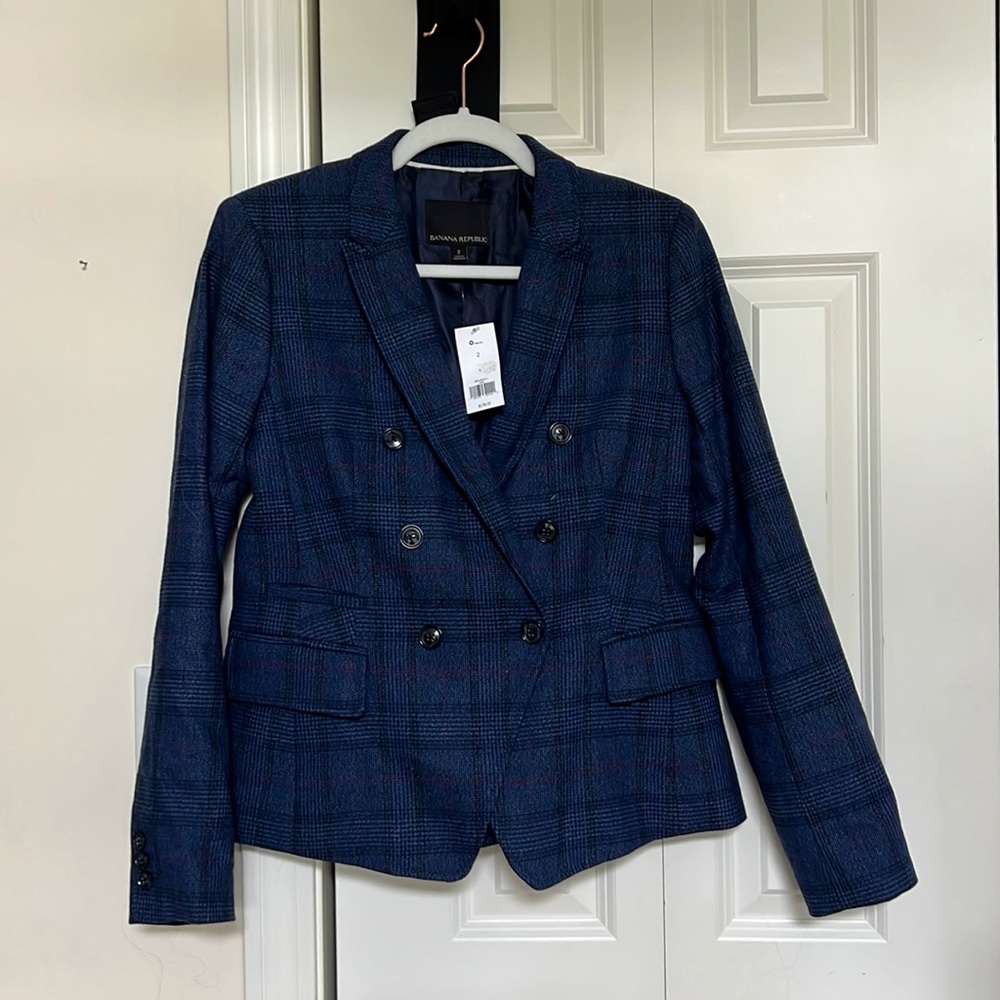 NWT Banana Republic blue blazer